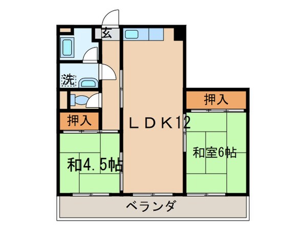 ディアライフ皇后崎の物件間取画像